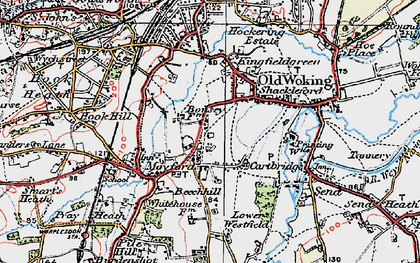 Old map of Westfield in 1920