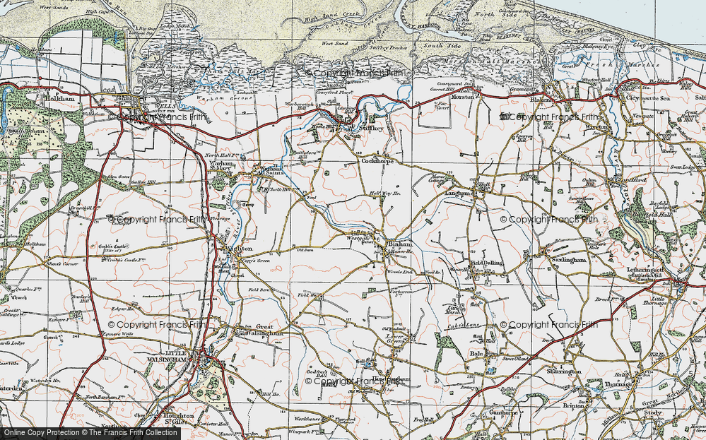 Old Map of Westgate, 1921 in 1921