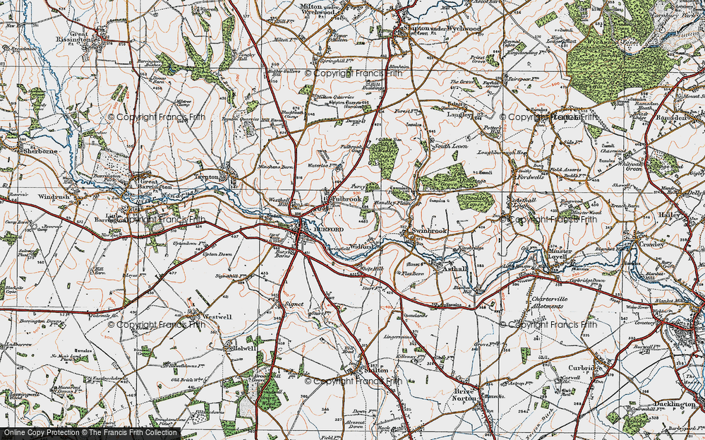 Old Map of Westhall Hill, 1919 in 1919