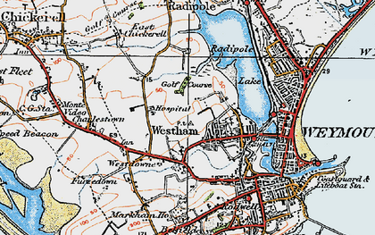 Old map of Westham in 1919