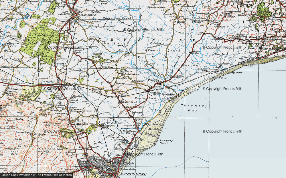 Old Map of Westham, 1920 in 1920
