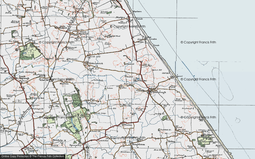 Old Map of Westhill, 1924 in 1924
