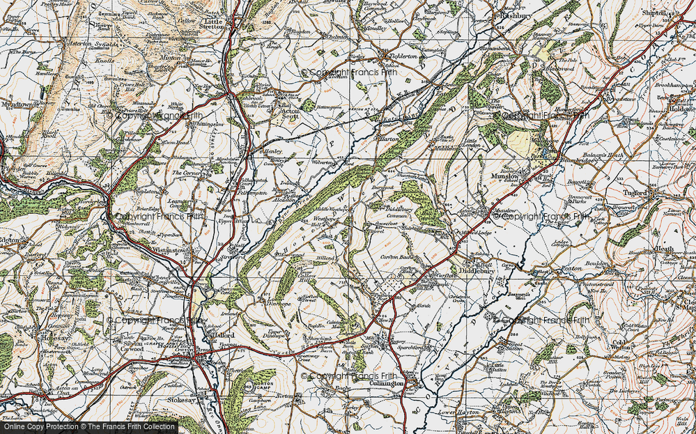 Old Map of Westhope, 1920 in 1920