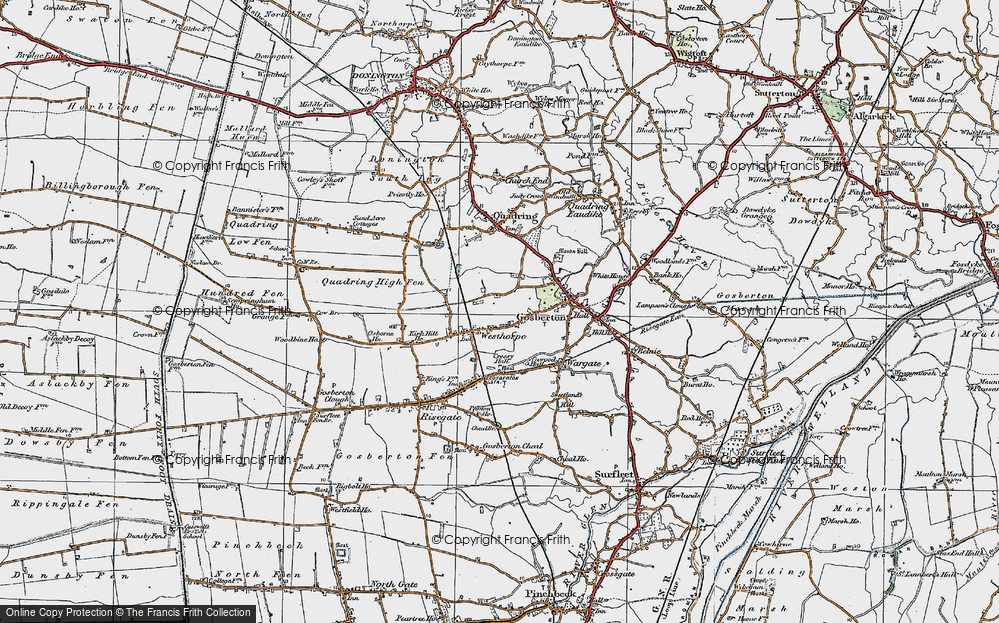 Old Map of Westhorpe, 1922 in 1922