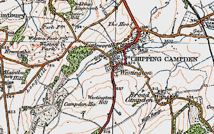 Old map of Tilbury Hollow in 1919