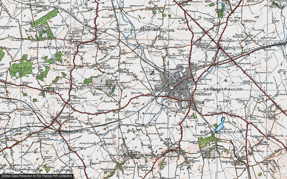 Old Map of Westlea, 1919 in 1919