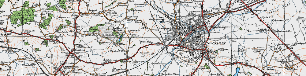 Old map of Westlea in 1919