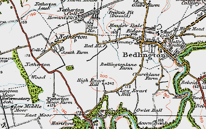 Old map of Westlea in 1925