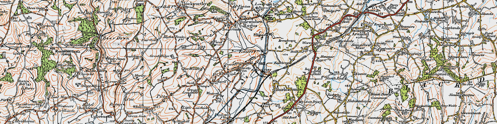 Old map of Westleigh in 1919