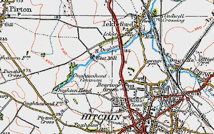 Old map of Westmill in 1919