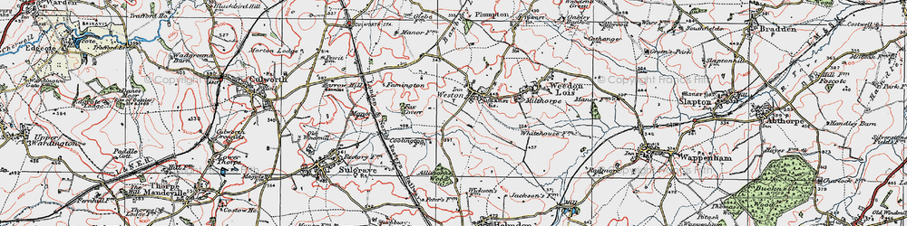 Old map of Allithorne Wood in 1919