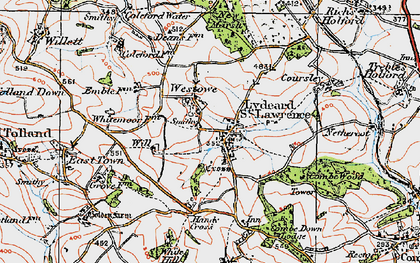 Old map of Westowe in 1919