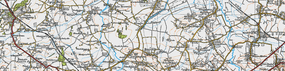 Old map of Westport in 1919