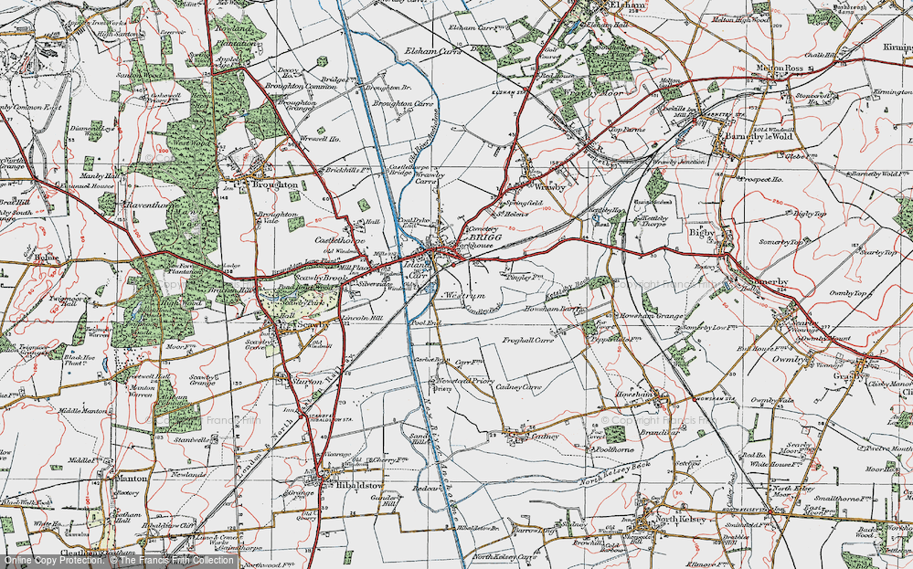 Old Map of Westrum, 1923 in 1923