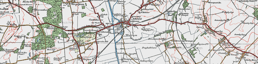 Old map of Westrum in 1923