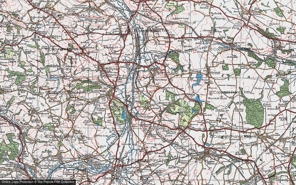 Old Map of Westthorpe, 1923 in 1923