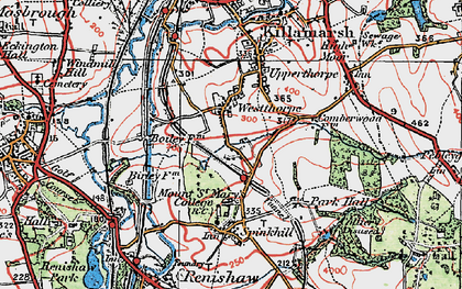 Old map of Westthorpe in 1923