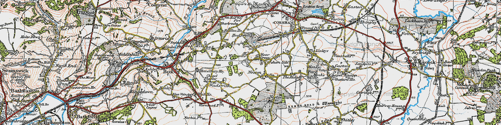 Old map of Westwells in 1919