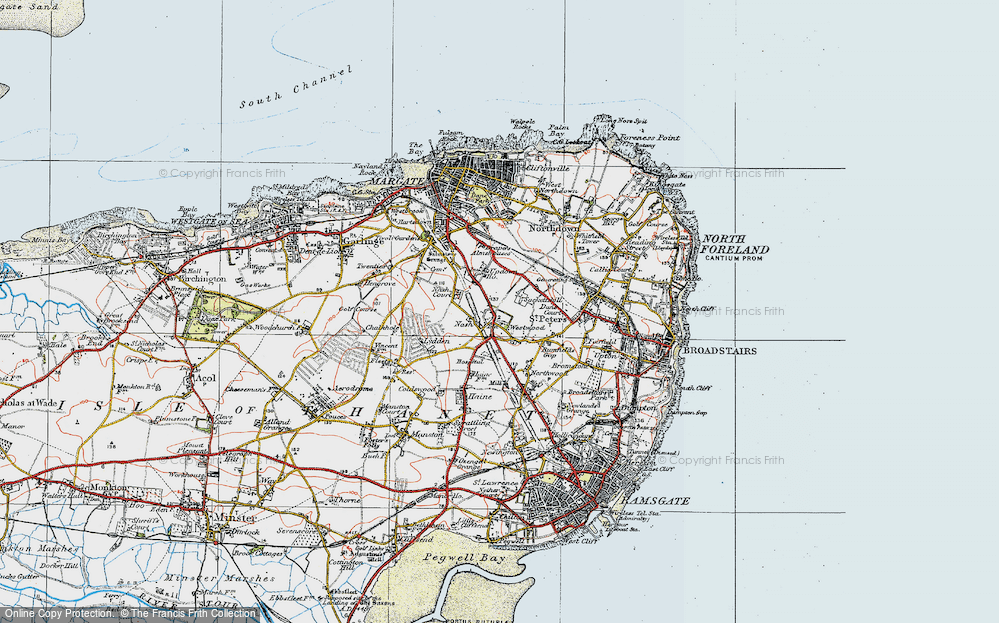 Old Map of Westwood, 1920 in 1920