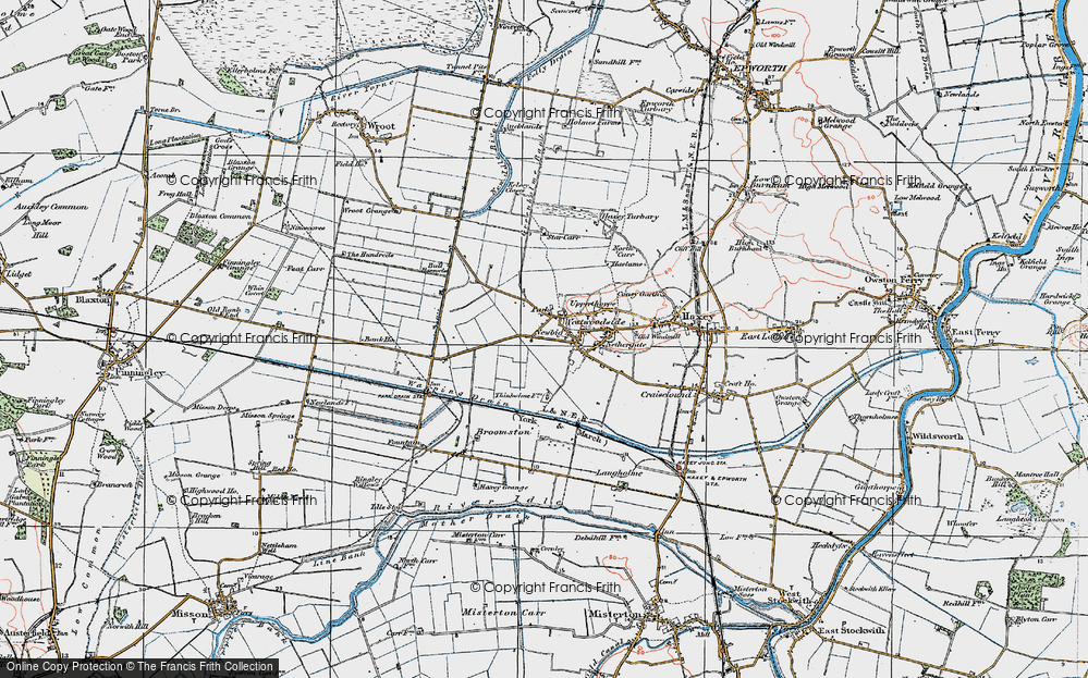 Old Map of Westwoodside, 1923 in 1923