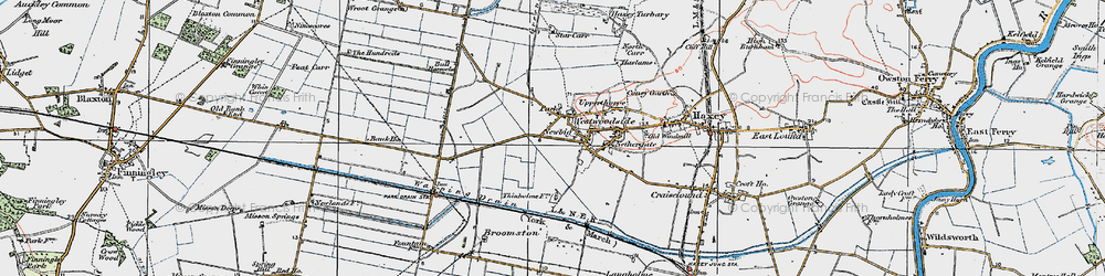 Old map of Westwoodside in 1923