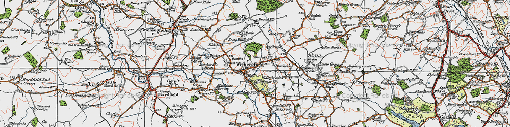 Old map of Tilekiln in 1921