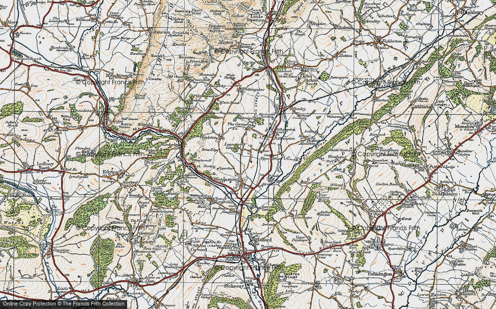 Old Map of Wettles, 1920 in 1920