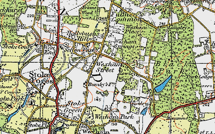Old map of Wexham Street in 1920