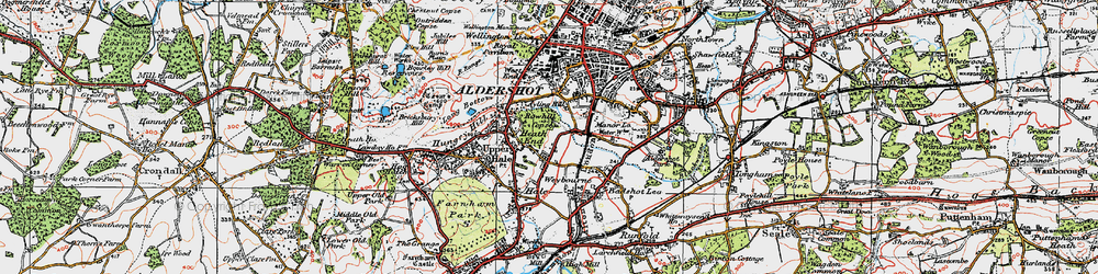 Old map of Weybourne in 1919