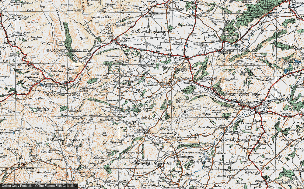 Old Map of Weythel, 1920 in 1920