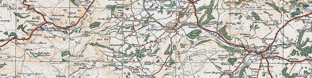 Old map of Weythel in 1920