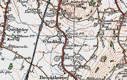 Old map of Whaddon in 1919