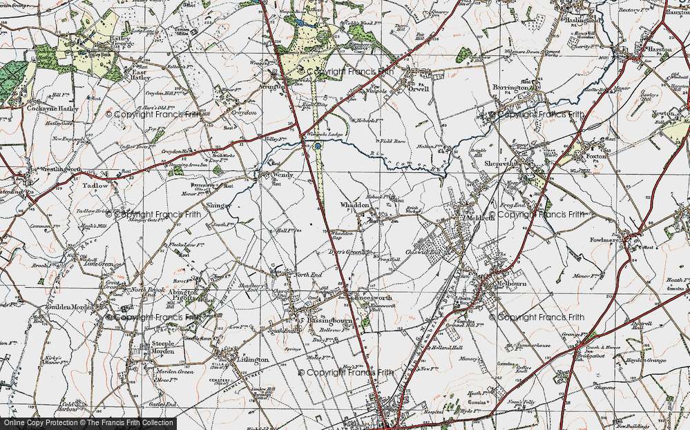 Old Map of Whaddon Gap, 1920 in 1920