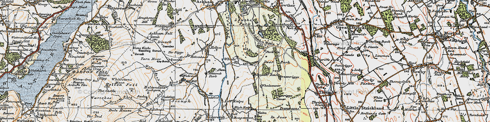 Old map of Whale in 1925