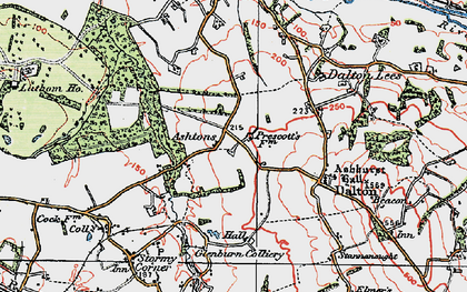 Old map of Whalleys in 1923