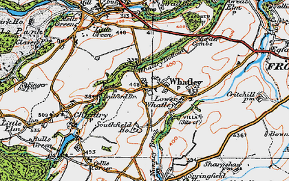 Old map of Whatley in 1919