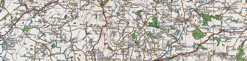 Old map of Whatmore in 1920