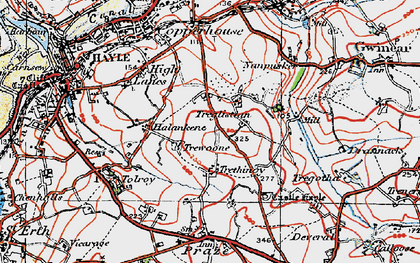 Old map of Wheal Alfred in 1919