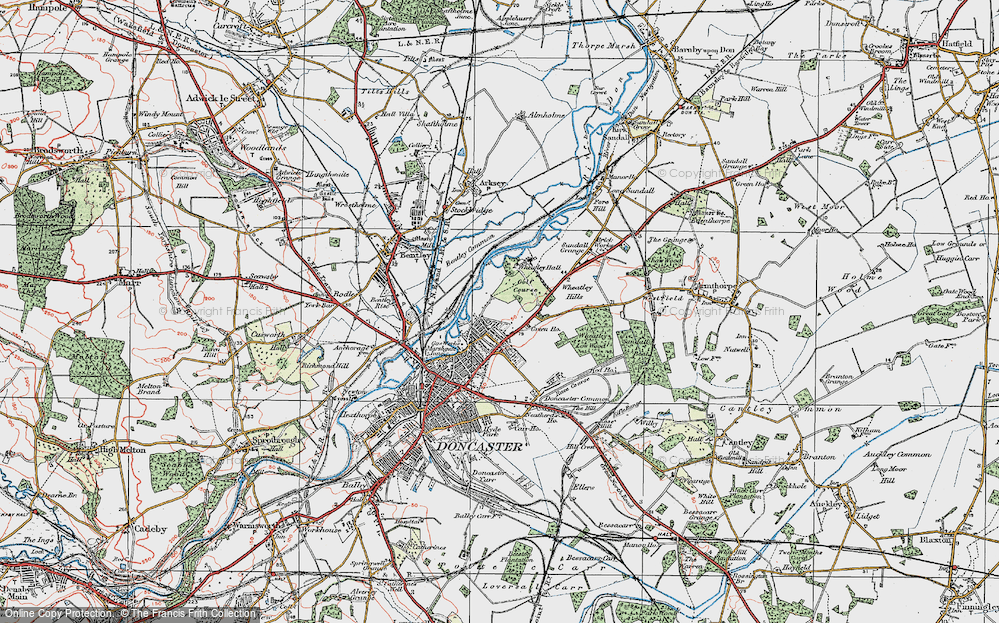 Old Map of Wheatley, 1923 in 1923