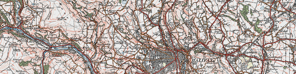 Old map of Wheatley in 1925