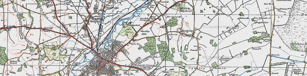 Old map of Wheatley Hills in 1923