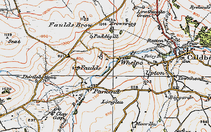 Old map of Whelpo in 1925