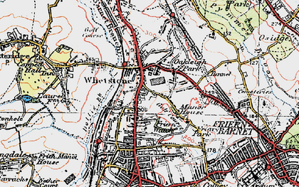 Old map of Whetstone in 1920