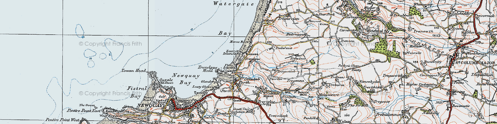 Old map of Whipsiderry in 1919