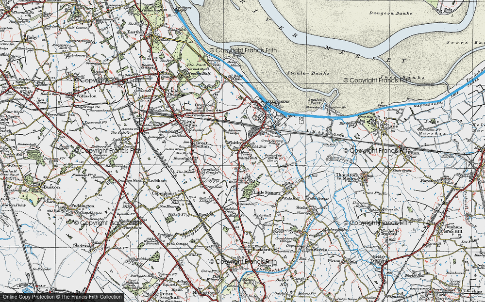 Old Map of Whitby, 1924 in 1924