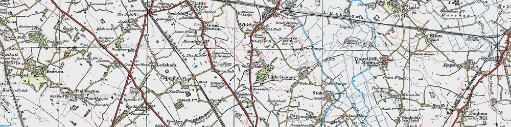 Old map of Whitbyheath in 1924