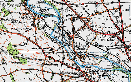 Old map of Whitchurch in 1919