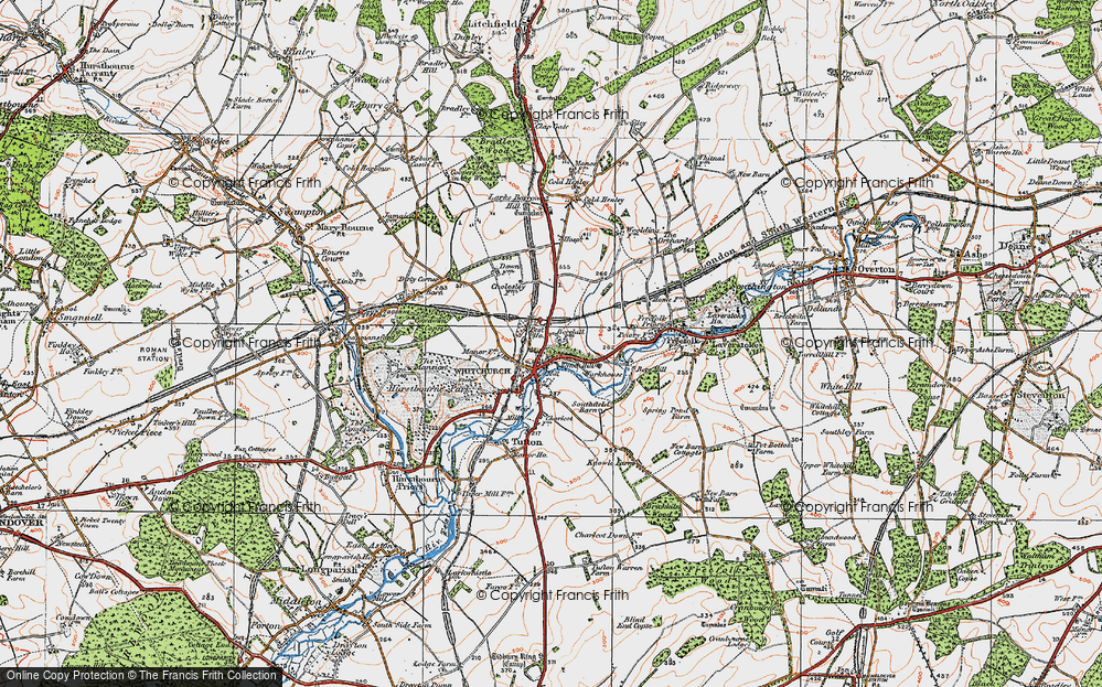 Old Map of Whitchurch, 1919 in 1919