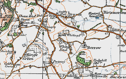 Old map of White End in 1920