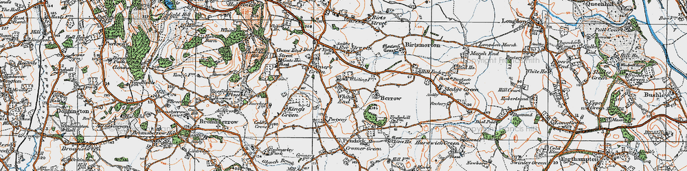 Old map of White End in 1920